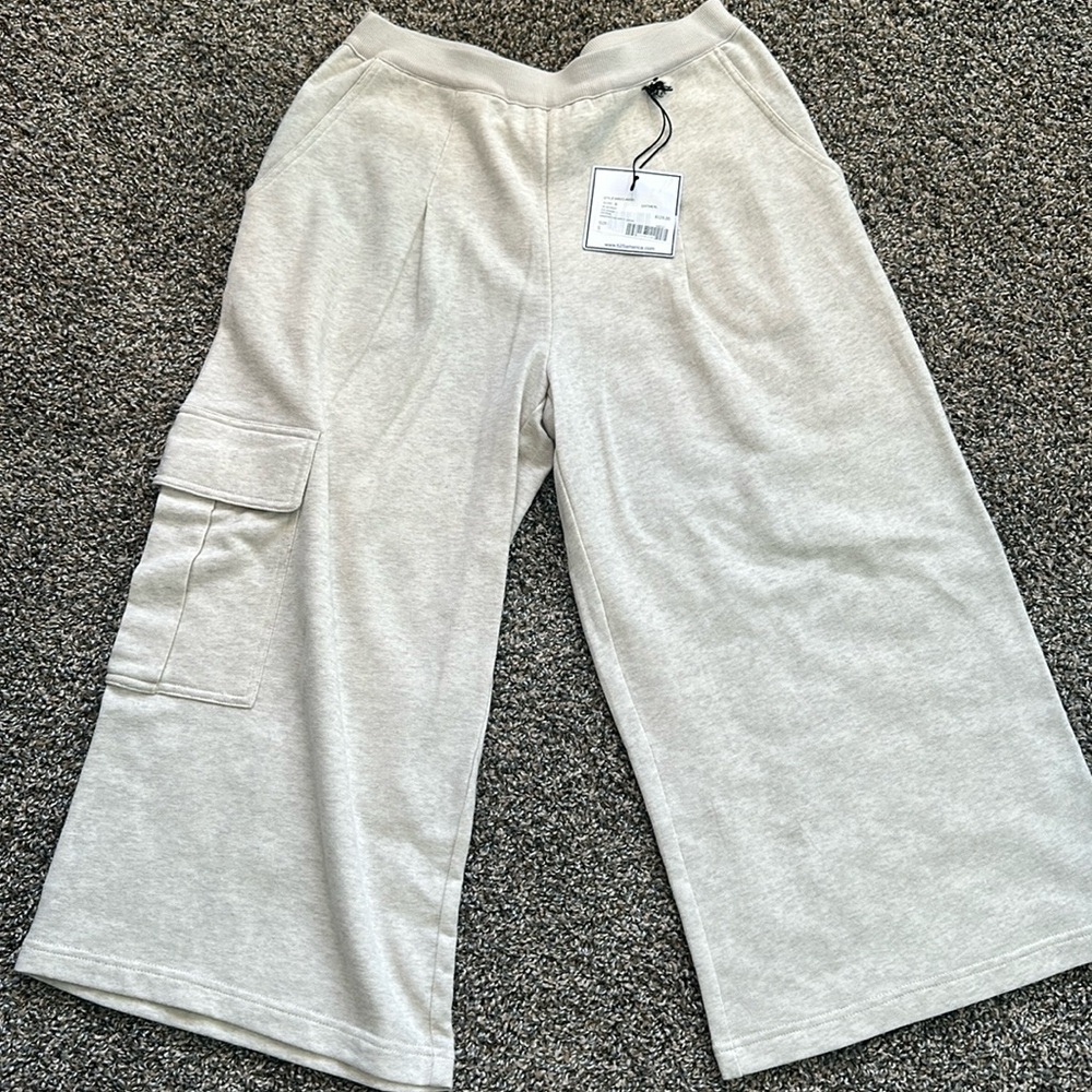 525 America Oatmeal Sweatshirt Cropped Pants size S